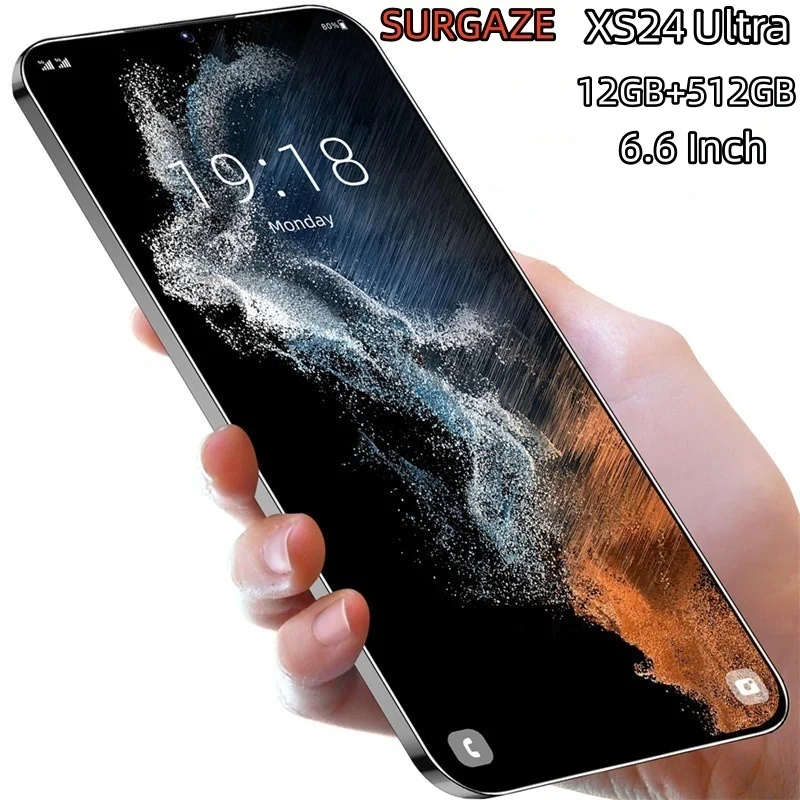 smartphone surgaze new xs24 ultra 6,6 pouces intelligent 4g 5g double carte double veille système android 12 go + 512 go version globale smartphone surgaze new xs24 ultra 6,6 pouces intelligent 4g 5g double carte double veille système android 12 go + 512 go version globale