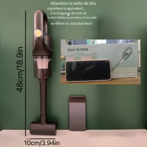 1 pc aspirateur sans fil sol puissant, léger et compact pour canapé, sol, bureau, voiture