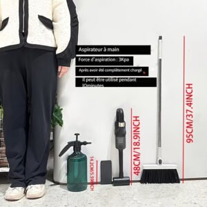 1 pc aspirateur sans fil sol puissant, léger et compact pour canapé, sol, bureau, voiture