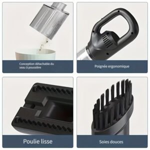 1 pc aspirateur sans fil sol puissant, léger et compact pour canapé, sol, bureau, voiture
