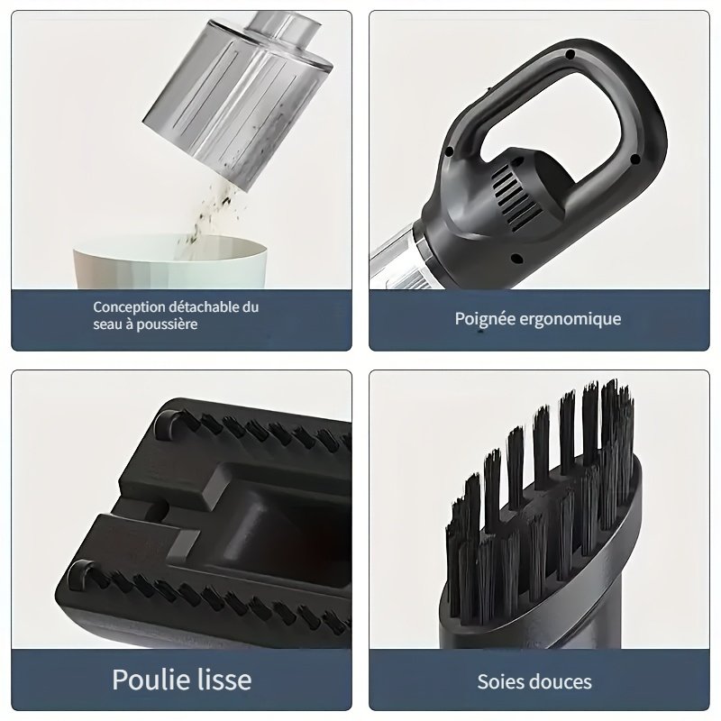1 pc aspirateur sans fil sol puissant, léger et compact pour canapé, sol, bureau, voiture 1 pc aspirateur sans fil sol puissant, léger et compact pour canapé, sol, bureau, voiture