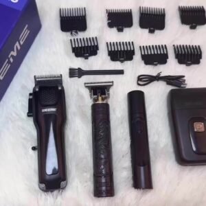 kit de tondeuse et taille barbe électrique 4 pièces weeme, rechargeable usb, pour coiffure homme à domicile ou salon