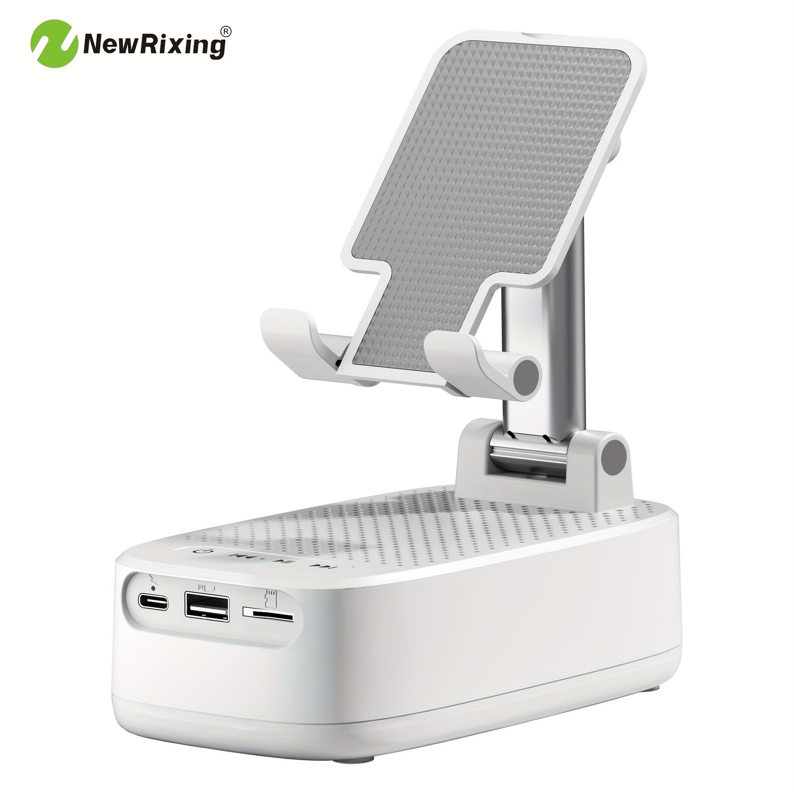 newrixing haut parleur sans fil 6w avec support téléphone, appairage double tws, batterie 1800mah, appel mains libres, power bank portable, 6 heures d'autonomie, qualité sonore hi fi, stéréo puissant & basses profondes, chargement usb c, utilisation intérieur/extérieur, support réglable newrixing haut parleur sans fil 6w avec support téléphone, appairage double tws, batterie 1800mah, appel mains libres, power bank portable, 6 heures d'autonomie, qualité sonore hi fi, stéréo puissant & basses profondes, chargement usb c, utilisation intérieur/extérieur, support réglable