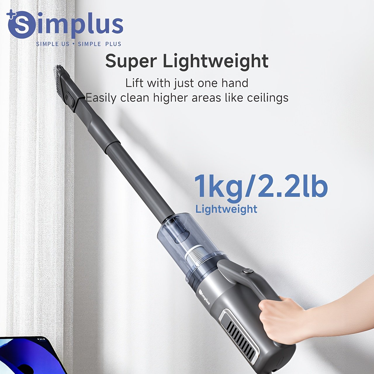 aspirateur simplus 16000pa pour la maison, petit, à forte aspiration, aspirateur filaire puissant, 400w haute puissance, nettoyage efficace, aspiration cyclonique inégalée, dépoussiérage, grand réservoir à poussière, facile à démonter et à nettoyer, cordon de 4 mètres, utilisation libre aspirateur simplus 16000pa pour la maison, petit, à forte aspiration, aspirateur filaire puissant, 400w haute puissance, nettoyage efficace, aspiration cyclonique inégalée, dépoussiérage, grand réservoir à poussière, facile à démonter et à nettoyer, cordon de 4 mètres, utilisation libre