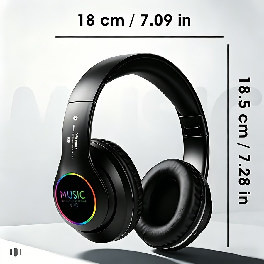 casque sans fil supra auriculaire avec fente pour carte, connectivité filaire et sans fil, microphone intégré, compatible avec téléphones, tablettes, téléviseurs et appareils intelligents casque sans fil supra auriculaire avec fente pour carte, connectivité filaire et sans fil, microphone intégré, compatible avec téléphones, tablettes, téléviseurs et appareils intelligents