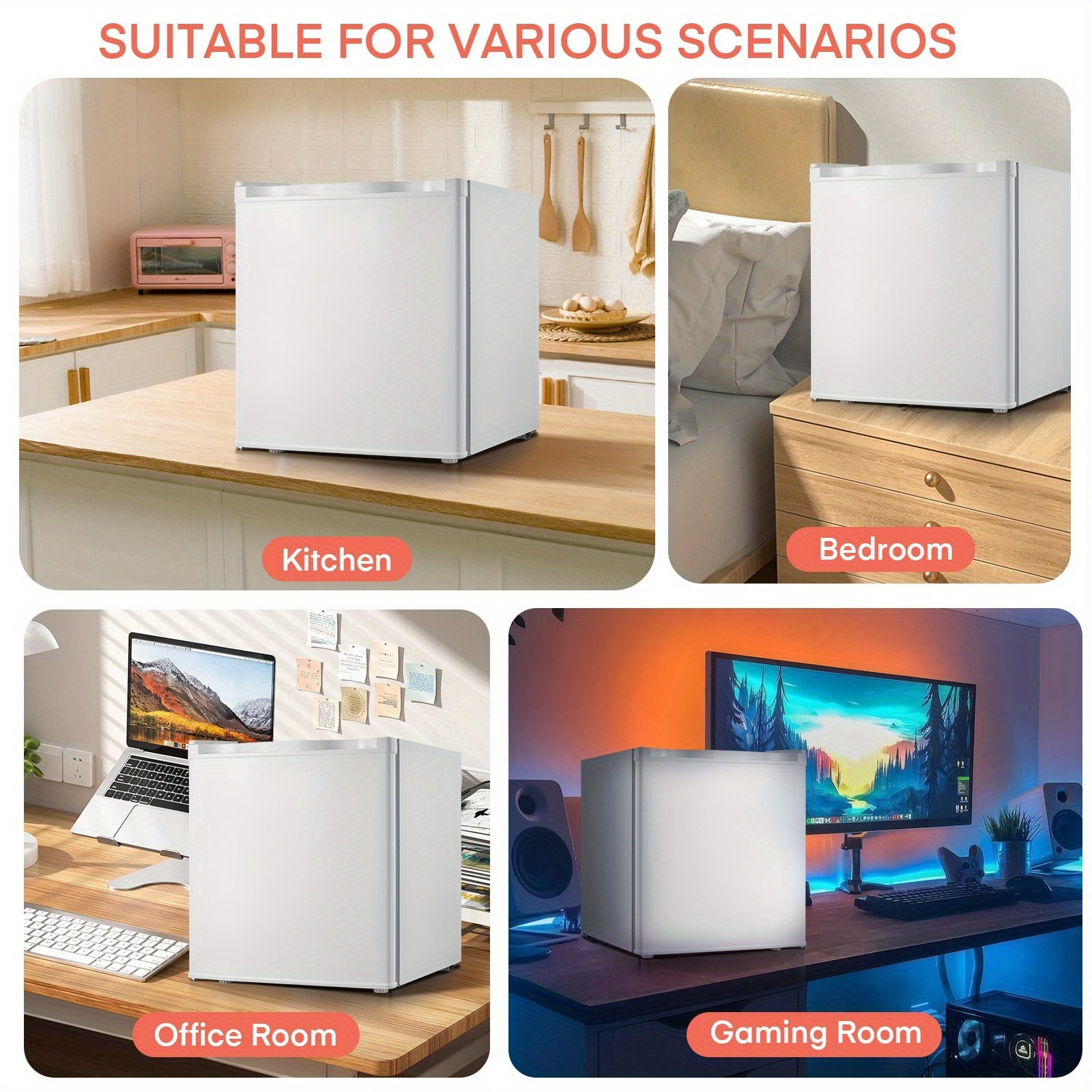 congélateur vertical, mini congélateur 32l avec étagère amovible, mini congélateur à porte unique pour maison/dormitoires/appartement/bureau (noir) congélateur vertical, mini congélateur 32l avec étagère amovible, mini congélateur à porte unique pour maison/dormitoires/appartement/bureau (noir)