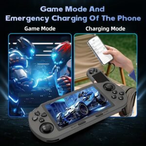 console de jeu portable rétro sf3000 Écran ips 11,43 cm, 3000 mah, système d'exploitation linux (compatible avec apk/gapps), système de jeu portable pour joueur unique avec Émulation classique nes/gba/psp/ps1, ordinateur de poche pour s &