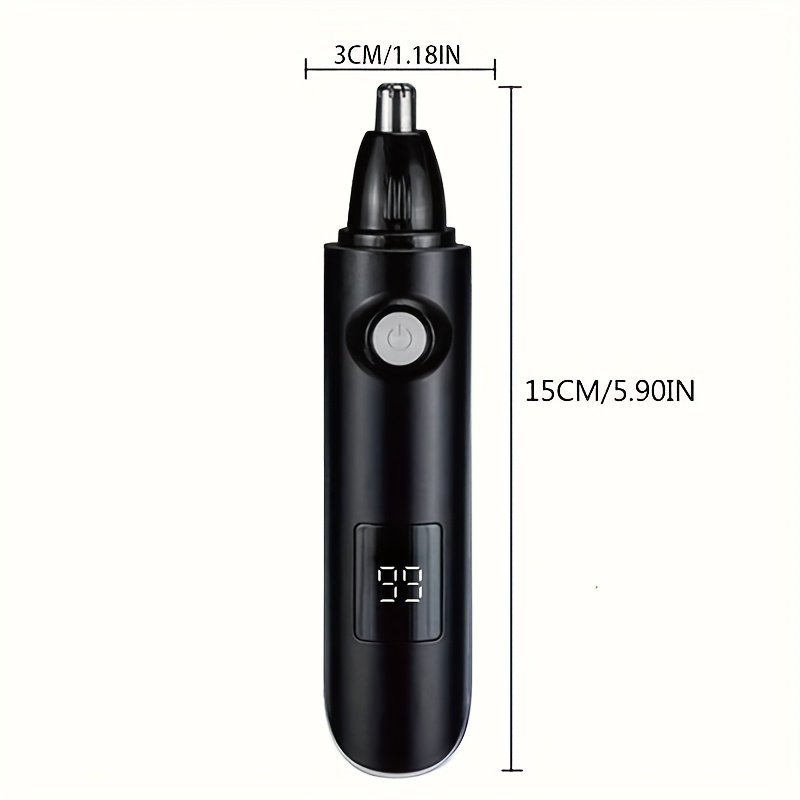 1pc tondeuse à nez et oreilles rechargeable avec système à double lame, charge rapide usb c, précision indolore, portable pour nez et oreilles soin usb, autonomie longue et nettoyage facile 1pc tondeuse à nez et oreilles rechargeable avec système à double lame, charge rapide usb c, précision indolore, portable pour nez et oreilles soin usb, autonomie longue et nettoyage facile