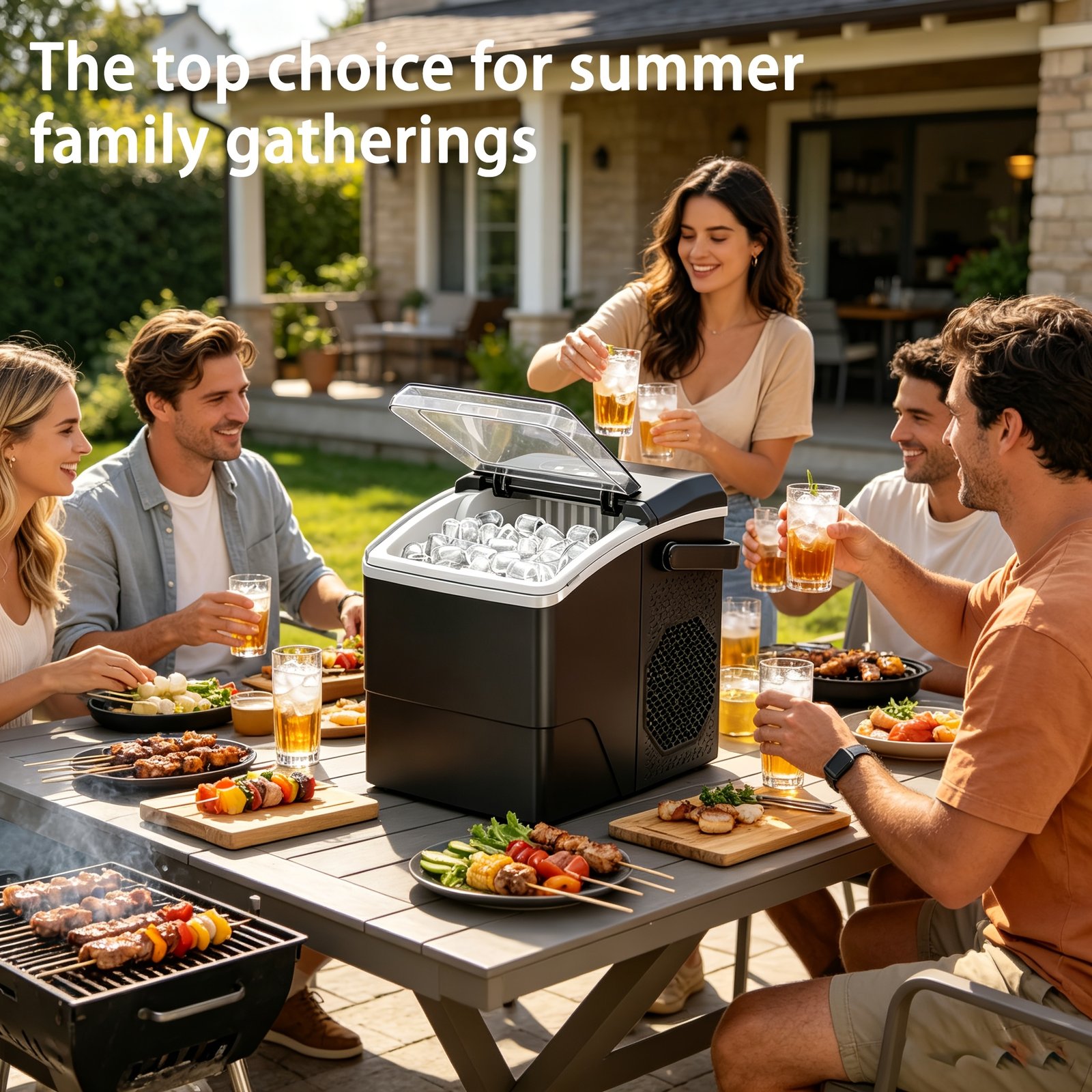 machine à glaçons, réservoir d'eau de 1,3 litre, peut faire 9 glaçons en 6 minutes, produit 12 kg de glaçons en 24 heures, deux tailles de glaçons différentes ! idéal pour les petites fêtes, la maison et le camping en plein air. machine à glaçons, réservoir d'eau de 1,3 litre, peut faire 9 glaçons en 6 minutes, produit 12 kg de glaçons en 24 heures, deux tailles de glaçons différentes ! idéal pour les petites fêtes, la maison et le camping en plein air.