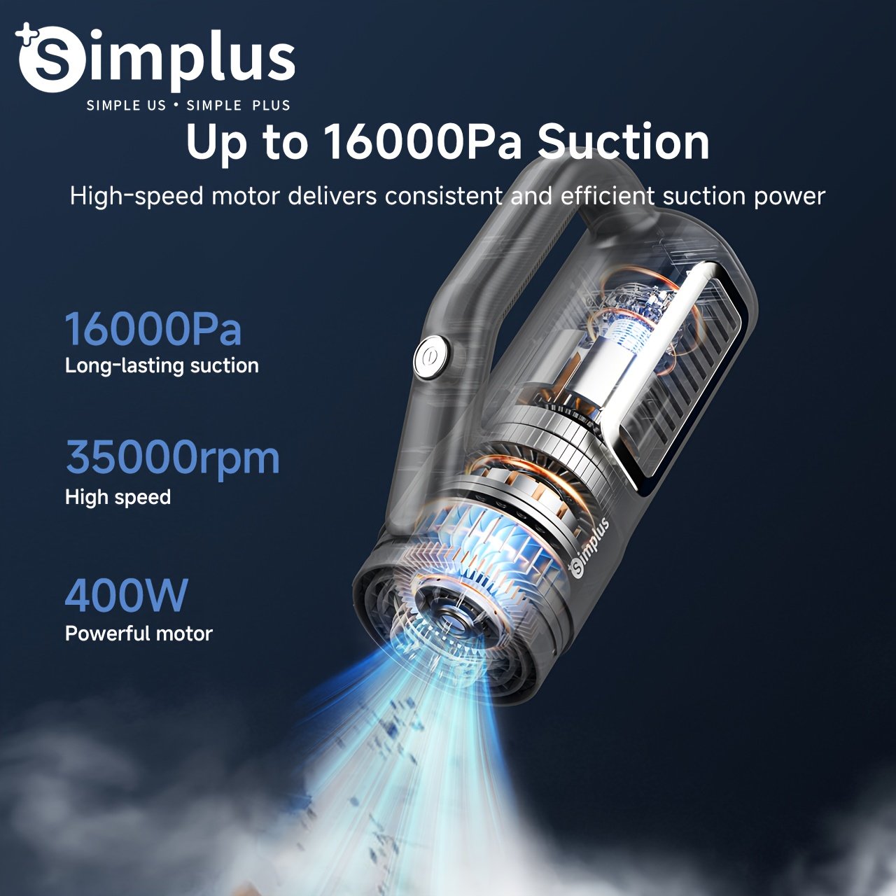 aspirateur simplus 16000pa pour la maison, petit, à forte aspiration, aspirateur filaire puissant, 400w haute puissance, nettoyage efficace, aspiration cyclonique inégalée, dépoussiérage, grand réservoir à poussière, facile à démonter et à nettoyer, cordon de 4 mètres, utilisation libre aspirateur simplus 16000pa pour la maison, petit, à forte aspiration, aspirateur filaire puissant, 400w haute puissance, nettoyage efficace, aspiration cyclonique inégalée, dépoussiérage, grand réservoir à poussière, facile à démonter et à nettoyer, cordon de 4 mètres, utilisation libre