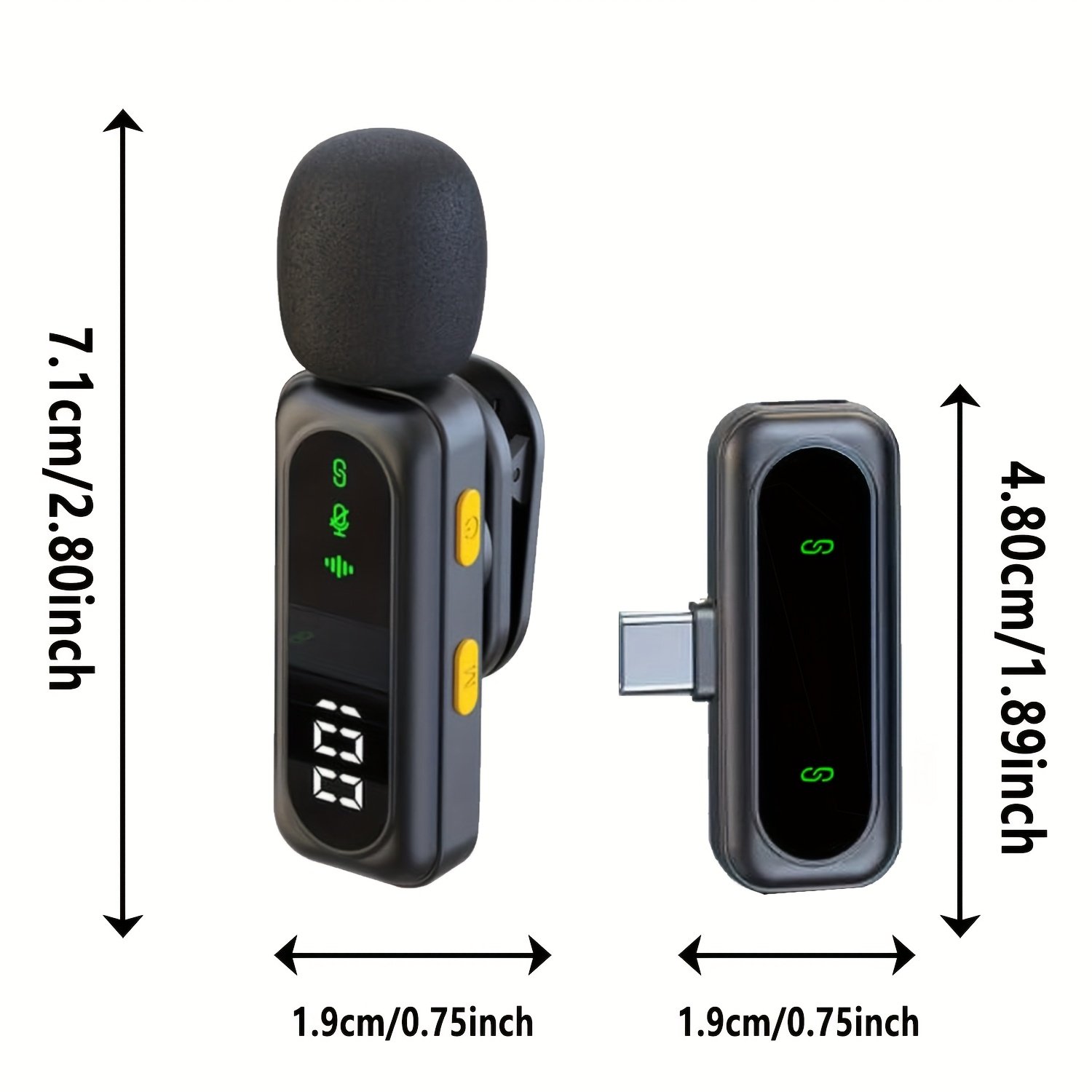 microphone lavalier sans fil radio clair mini micro pour iphone lightning pour android pour téléphone caméra ordinateur portable, micro double Épaulette avec prise usb c/3.5mm pour enregistrement vidéo, podcast enseignement réunion synchronisation automatique et réduction du bruit microphone lavalier sans fil radio clair mini micro pour iphone lightning pour android pour téléphone caméra ordinateur portable, micro double Épaulette avec prise usb c/3.5mm pour enregistrement vidéo, podcast enseignement réunion synchronisation automatique et réduction du bruit