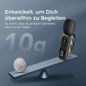 micro cravate sans fil double — son clair & anti bruit