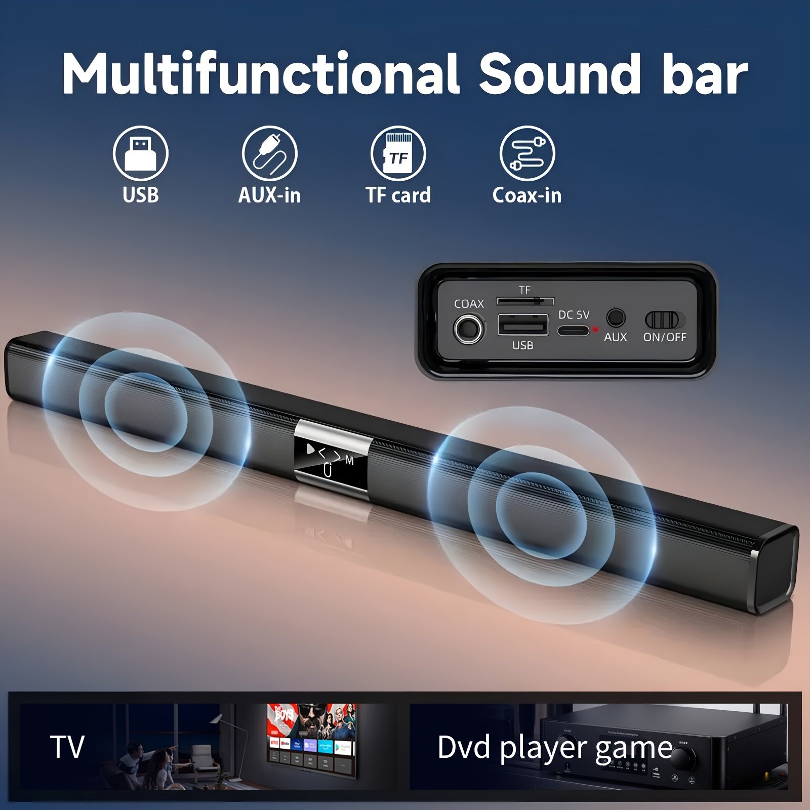 nouveau modèle 2026, barre de son, qualité sonore hifi, karaoké à domicile, montage mural, bureau, haute puissance. barre de son, caisson de basses sans fil, système de son surround, convient pour tv, smartphone, tablette, ordinateur, console de jeux, lecteur de musique, lecteur dvd nouveau modèle 2026, barre de son, qualité sonore hifi, karaoké à domicile, montage mural, bureau, haute puissance. barre de son, caisson de basses sans fil, système de son surround, convient pour tv, smartphone, tablette, ordinateur, console de jeux, lecteur de musique, lecteur dvd