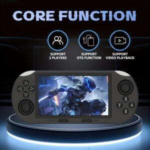 console de jeu portable rétro sf3000 Écran ips 11,43 cm, 3000 mah, système d'exploitation linux (compatible avec apk/gapps), système de jeu portable pour joueur unique avec Émulation classique nes/gba/psp/ps1, ordinateur de poche pour s &