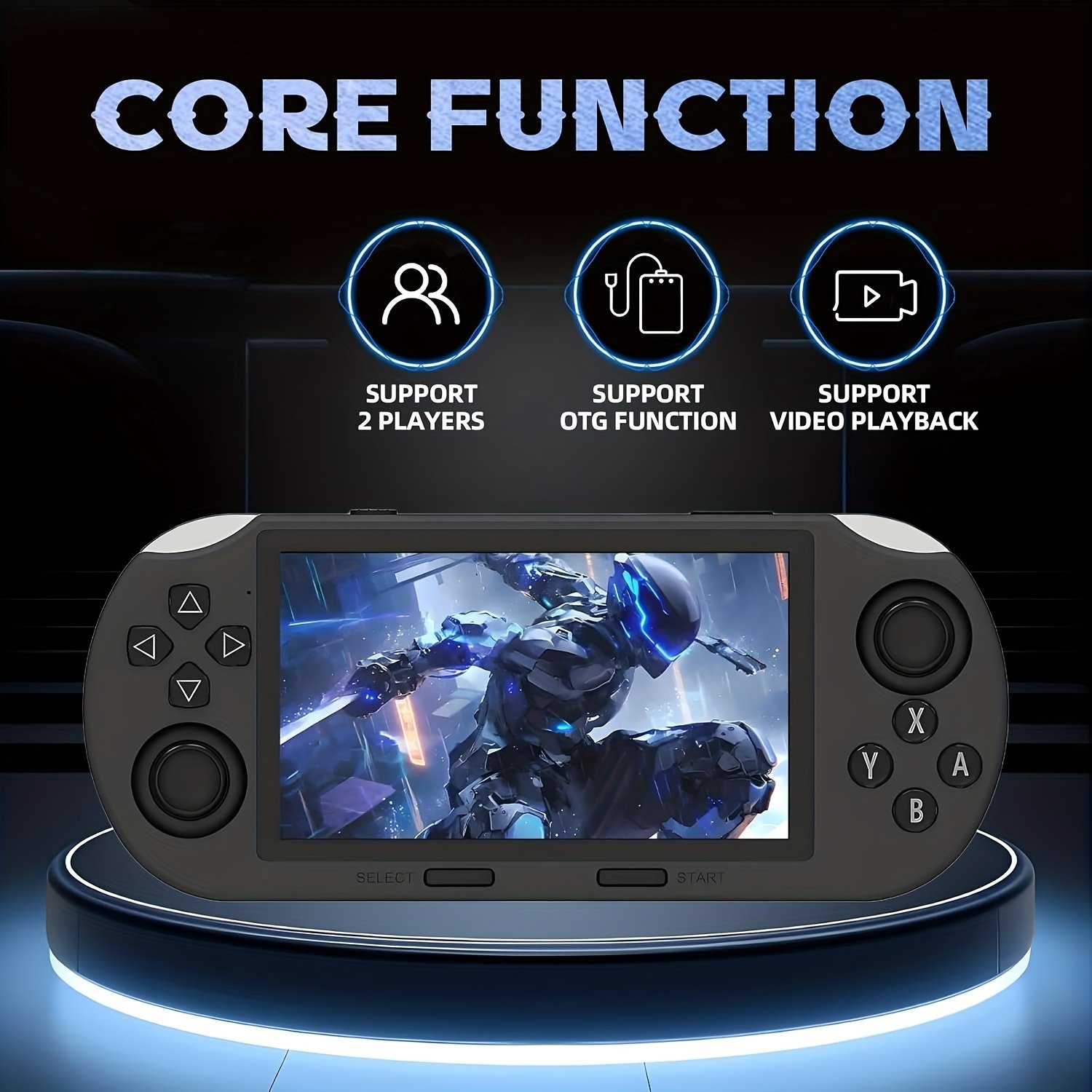 console de jeu portable rétro sf3000 Écran ips 11,43 cm, 3000 mah, système d'exploitation linux (compatible avec apk/gapps), système de jeu portable pour joueur unique avec Émulation classique nes/gba/psp/ps1, ordinateur de poche pour s & console de jeu portable rétro sf3000 Écran ips 11,43 cm, 3000 mah, système d'exploitation linux (compatible avec apk/gapps), système de jeu portable pour joueur unique avec Émulation classique nes/gba/psp/ps1, ordinateur de poche pour s &