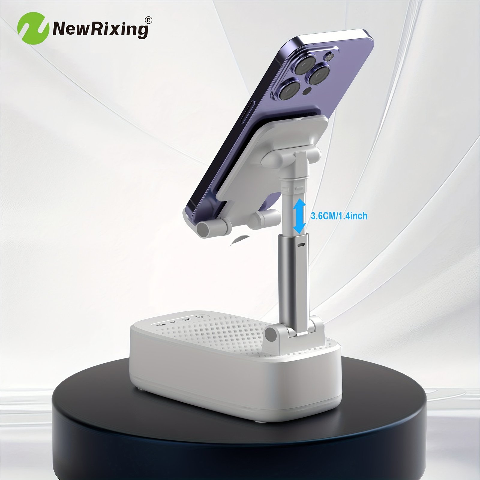 newrixing haut parleur sans fil 6w avec support téléphone, appairage double tws, batterie 1800mah, appel mains libres, power bank portable, 6 heures d'autonomie, qualité sonore hi fi, stéréo puissant & basses profondes, chargement usb c, utilisation intérieur/extérieur, support réglable newrixing haut parleur sans fil 6w avec support téléphone, appairage double tws, batterie 1800mah, appel mains libres, power bank portable, 6 heures d'autonomie, qualité sonore hi fi, stéréo puissant & basses profondes, chargement usb c, utilisation intérieur/extérieur, support réglable