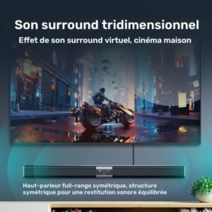 nouveau modèle 2026, barre de son, qualité sonore hifi, karaoké à domicile, montage mural, bureau, haute puissance. barre de son, caisson de basses sans fil, système de son surround, convient pour tv, smartphone, tablette, ordinateur, console de jeux, lecteur de musique, lecteur dvd