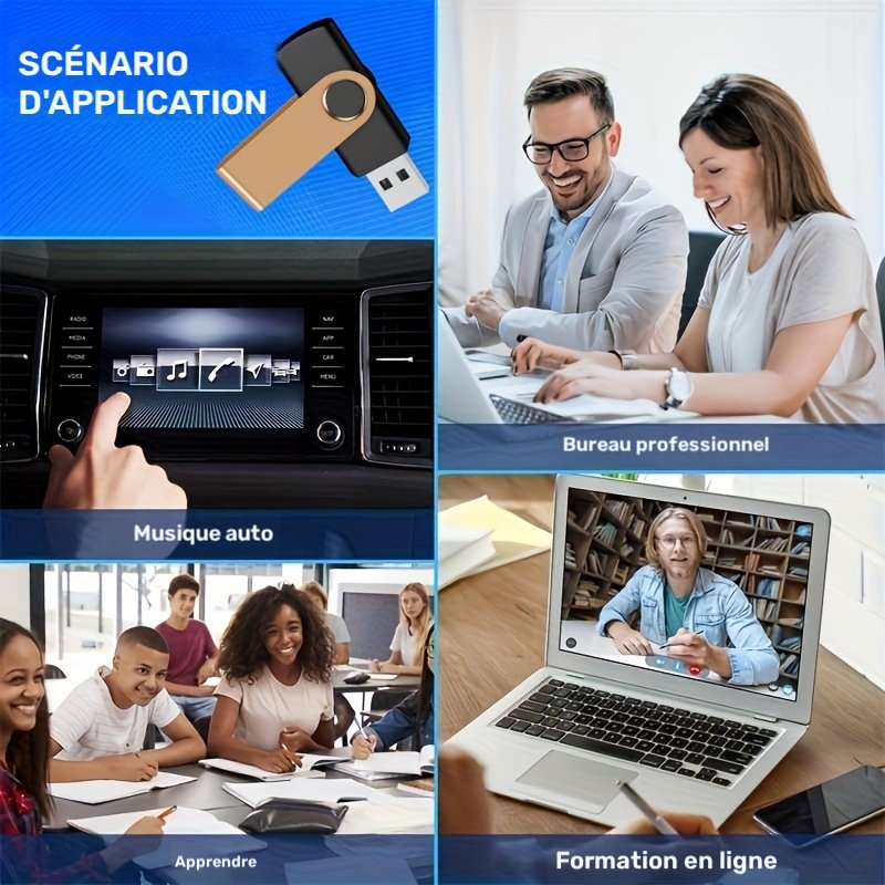 10 pièces clés usb 2.0 dorées à rotation rapide, capacités de 128mb/256mb/512mb/4gb/16gb, idéales pour stockage sur ordinateur et pc portable, cadeau professionnel 10 pièces clés usb 2.0 dorées à rotation rapide, capacités de 128mb/256mb/512mb/4gb/16gb, idéales pour stockage sur ordinateur et pc portable, cadeau professionnel