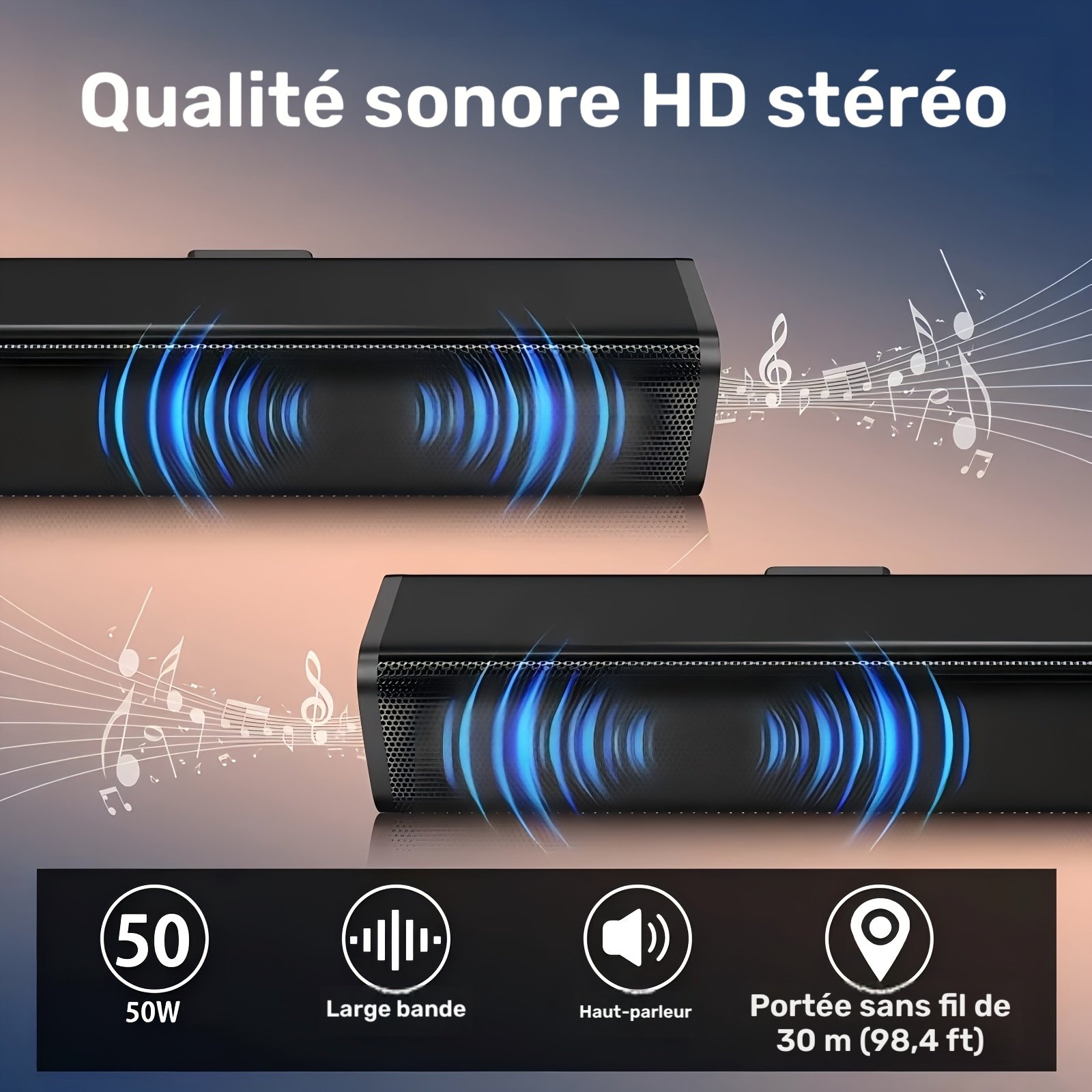 nouveau modèle 2026, barre de son, qualité sonore hifi, karaoké à domicile, montage mural, bureau, haute puissance. barre de son, caisson de basses sans fil, système de son surround, convient pour tv, smartphone, tablette, ordinateur, console de jeux, lecteur de musique, lecteur dvd nouveau modèle 2026, barre de son, qualité sonore hifi, karaoké à domicile, montage mural, bureau, haute puissance. barre de son, caisson de basses sans fil, système de son surround, convient pour tv, smartphone, tablette, ordinateur, console de jeux, lecteur de musique, lecteur dvd