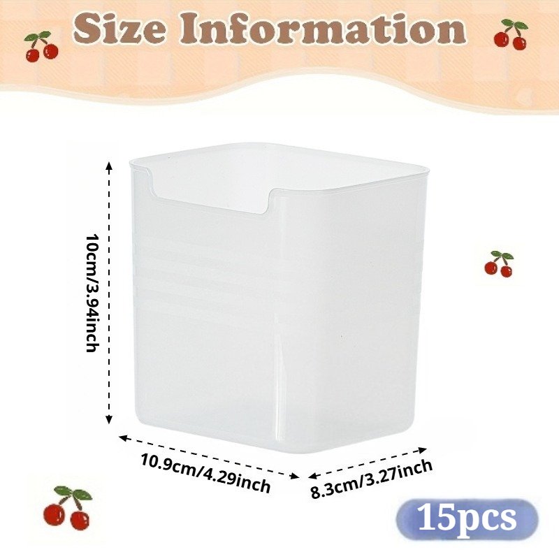 lot de 15 boîtes de rangement polyvalentes pour réfrigérateur, bacs organisateurs en plastique transparent pour réfrigérateur, cuisine, salle de bain et organisation de la maison lot de 15 boîtes de rangement polyvalentes pour réfrigérateur, bacs organisateurs en plastique transparent pour réfrigérateur, cuisine, salle de bain et organisation de la maison