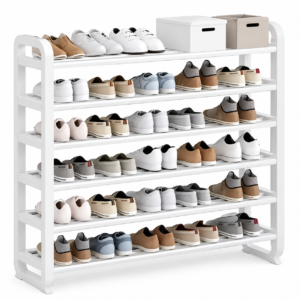 Étagère à chaussures luxe 8 niveaux – 30 paires