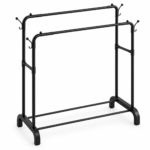 Portant à Vêtements Métallique Double Barre – Base en U