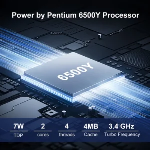ordinateur portable blueing intel pentium 6500y (jusqu'à 3,4 ghz) windows 11 pro, écran ips 15,6 pouces, 16 go, ssd nvme 512 go, clavier numérique, wi fi 5