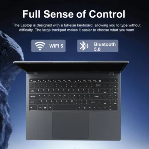 ordinateur portable blueing intel pentium 6500y (jusqu'à 3,4 ghz) windows 11 pro, écran ips 15,6 pouces, 16 go, ssd nvme 512 go, clavier numérique, wi fi 5