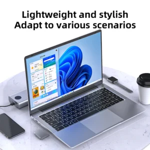 ordinateur portable xiaman ultra fin windows 11, 14,1 pouces, 12 go de ram, 1 to de ssd, processeur intel atom a3950, écran 1920*1080, ordinateur de bureau et d'étude