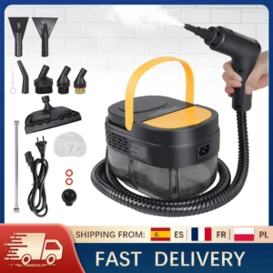 nettoyeur vapeur portatif 2500w, pression 3bar 100 ℃ stérilisation à haute température, réservoir à 3 vitesses de 1600ml pour le nettoyage des sols de la cuisine et de la maison