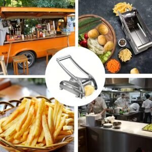 coupe légumes, coupe frites en acier inoxydable, hachoir à pommes de terre carottes concombres, accessoires de cuisine