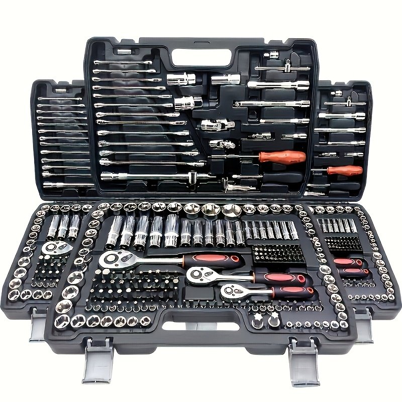 ensemble d’outils de réparation automobile 50/63/226 pièces, clé à cliquet, douilles sae métriques 1/2", 1/4", 3/8", outils professionnels pour ingénieurs, adapté aux projets, maison, garage, entretien et réparation de véhicules, outils d’urgence routière ensemble d’outils de réparation automobile 50/63/226 pièces, clé à cliquet, douilles sae métriques 1/2", 1/4", 3/8", outils professionnels pour ingénieurs, adapté aux projets, maison, garage, entretien et réparation de véhicules, outils d’urgence routière