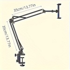 support de bureau étendu, support de tablette à long bras, support de table de chevet, adapté pour ipad, support de smartphone, support de téléphone paresseux, support de chevet, support mécanique en porte à faux