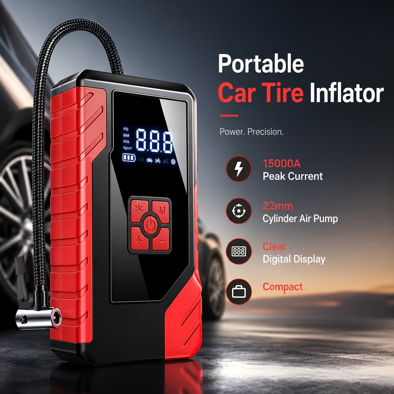 alimentation de démarrage d'urgence portable 15000a, chargeur de batterie de voiture 14,8v, pompe à air en option, démarreur d'urgence, modes multiples, accessoires et outils d'alimentation de démarrage, avec sorties usb type c et usb, charge rapide alimentation de démarrage d'urgence portable 15000a, chargeur de batterie de voiture 14,8v, pompe à air en option, démarreur d'urgence, modes multiples, accessoires et outils d'alimentation de démarrage, avec sorties usb type c et usb, charge rapide