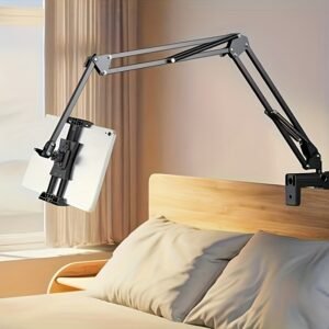 Maison support de bureau étendu, support de tablette à long bras, support de table de chevet, adapté pour ipad, support de smartphone, support de téléphone paresseux, support de chevet, support mécanique en porte à faux
