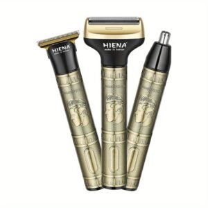 tondeuse à cheveux professionnelle sans fil pour hommes, ensemble de coupe avec rasoir à foil, tondeuse nasale, tondeuse rechargeable, led