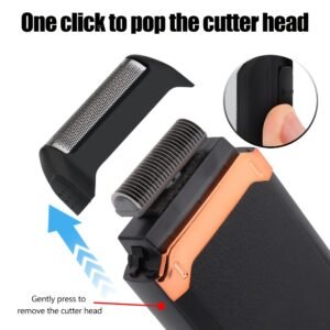tondeuse à cheveux professionnelle sans fil pour hommes, ensemble de coupe avec rasoir à foil, tondeuse nasale, tondeuse rechargeable, led