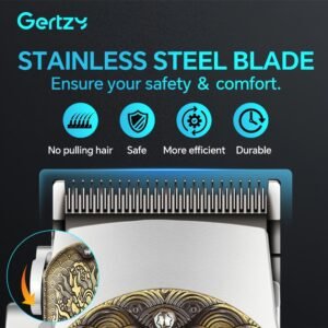 [cadeau fête des pères] tondeuse professionnelle pour hommes rechargeable, tondeuse à lame, tondeuse de précision et tondeuse à poils de nez ensemble de 4 pièces en or, idéal pour usage à domicile et en salon de coiffure incluant un peigne limité, cadeau idéal pour la fête des pères