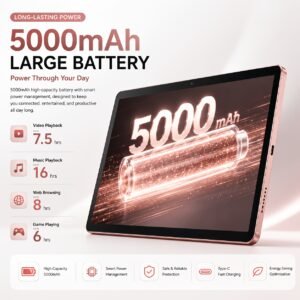 tablette 2 en 1 android 15 2026 de 10,1 pouces avec clavier, souris, étui de protection et stylet, 24 gbram + 128 go rom, processeur octa core, écran ips hd, double caméra hd, tablette système android, tablette, pad