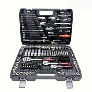 ensemble d’outils de réparation automobile 50/63/226 pièces, clé à cliquet, douilles sae métriques 1/2", 1/4", 3/8", outils professionnels pour ingénieurs, adapté aux projets, maison, garage, entretien et réparation de véhicules, outils d’urgence routière