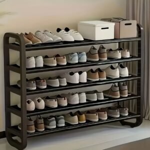 porte chaussures luxe gain de place multi niveaux haute qualité, capacité jusqu'à 30 paires, design fin durable, artisanat fer multicouche sans bois, adapté pour entrée et dortoir, compatible avec salon rangement étagé
