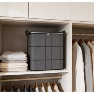 2pcs grands sacs de rangement pour linge, ensemble combiné de 100l et 180l, coutures aléatoires noires ou grises, boîte de rangement pliable avec double fermeture Éclair et poignées, convient pour le déplacement, les voyages, le rangement sous le lit pour couvertures et linge de maison