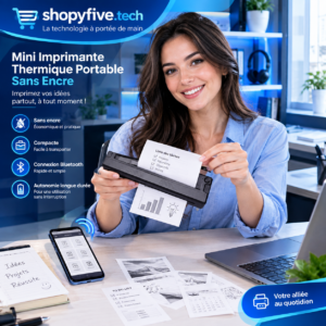 Nouveautés mini imprimante thermique portable sans encre